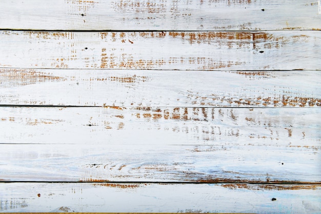 Old white boards for background. white rustic wood plank texture background. top view