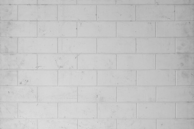 Photo old white brick wal texture grunge background