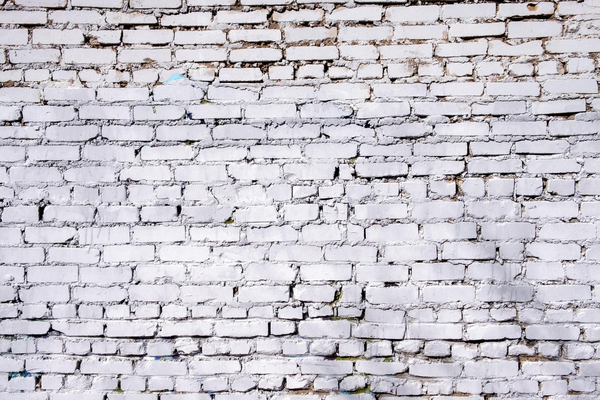 Premium Photo | Old white brick wall background.