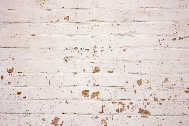 Old white brick wall background.