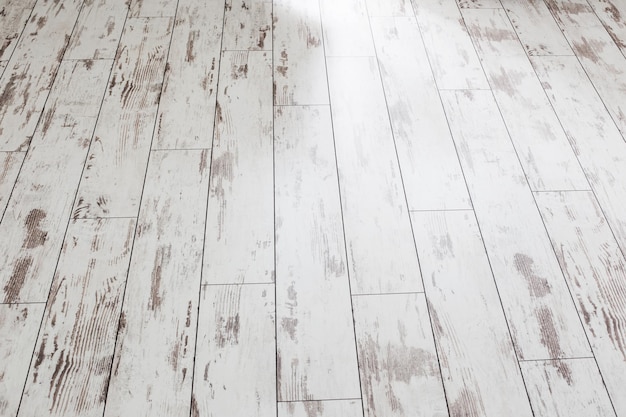 old white grunge  painted floor