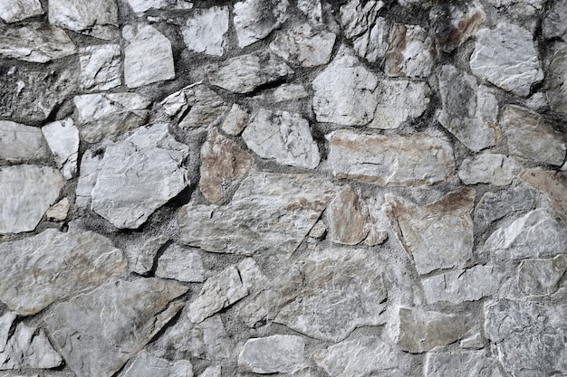  old white wall on the facade of the building on the street 