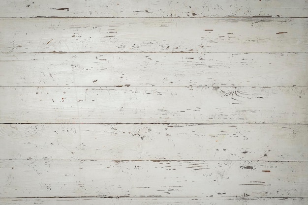 Photo old white wooden wall timber board grunge background