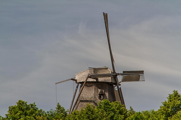 Old windmill in park sanssouci palace in Potsdam Germany