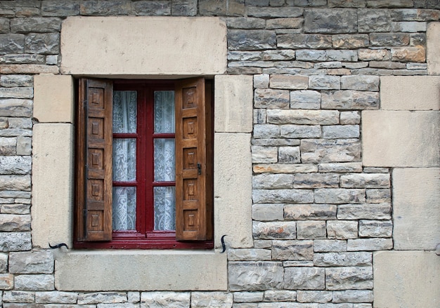 old window of big house