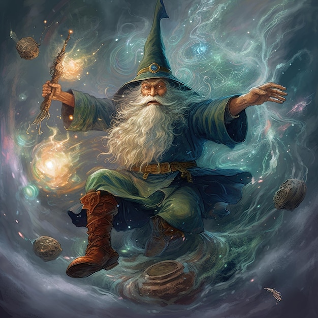 an old wizard illustration