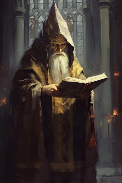 The old wizard who wore cloak