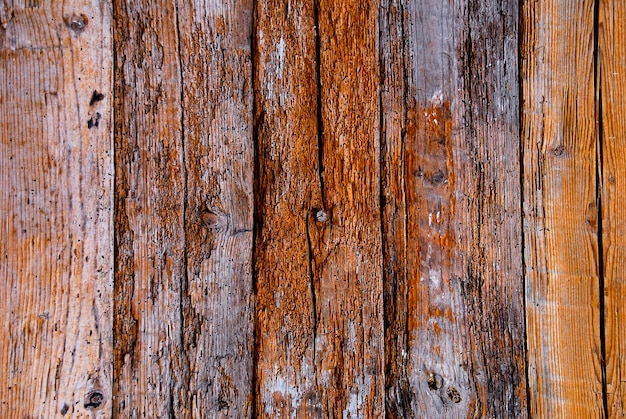 古い木の背景グランジテクスチャダーク素朴な茶色の木古い老化