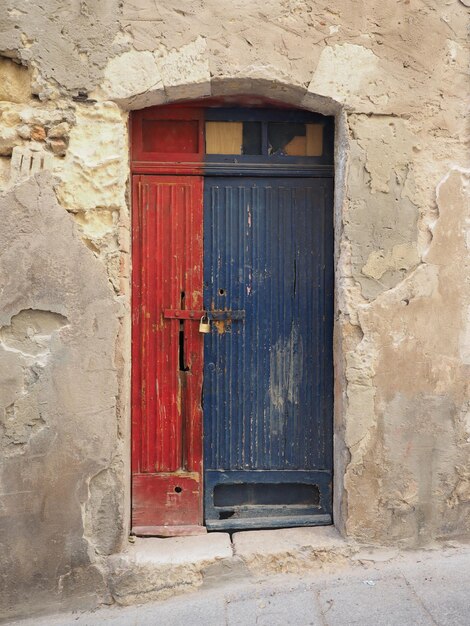 Old wood door