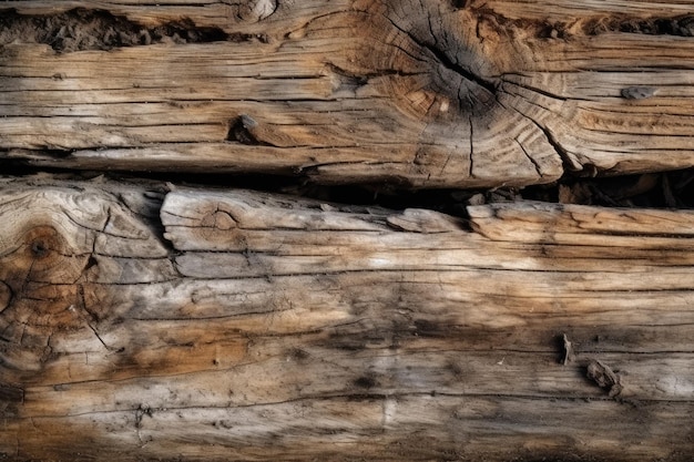 Old wood natural background generative ai