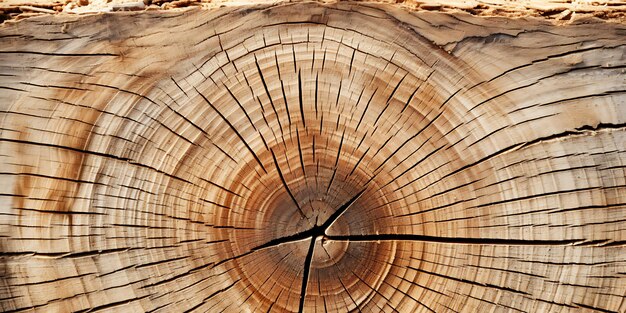 1年輪の古い木材の質感 抽象的な背景とデザインの質感
