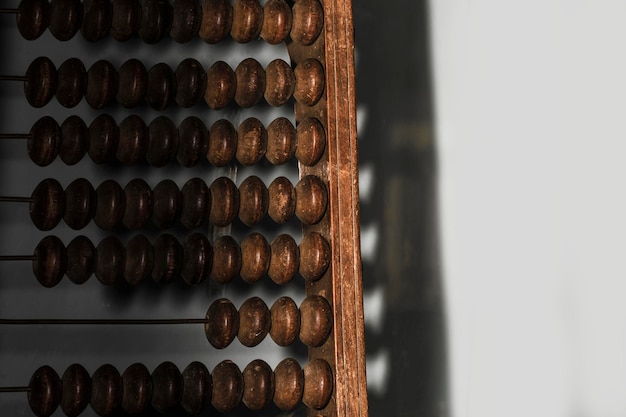 Old wooden abacus