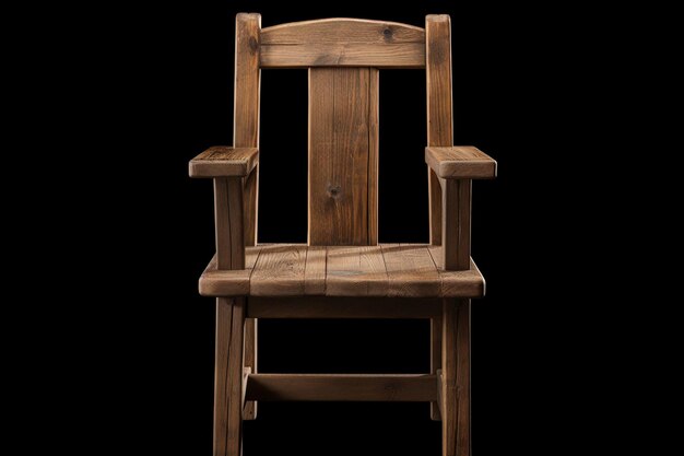 Photo old wooden armchair