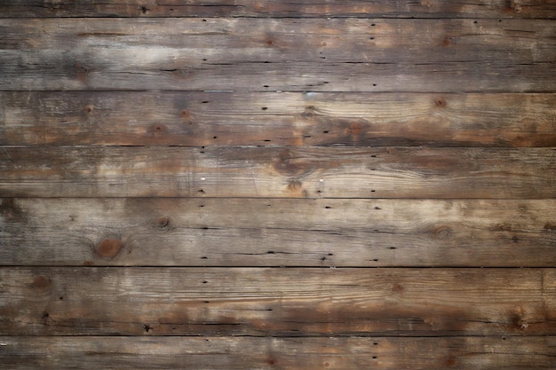 Old wooden background or texture Wooden surface with horizontal planks