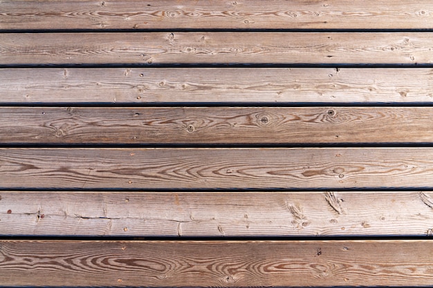 Old wooden background with horizontal boards