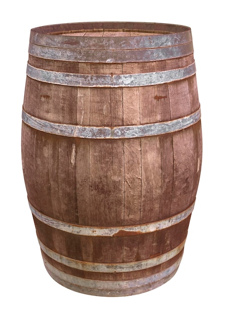 Old wooden barrel