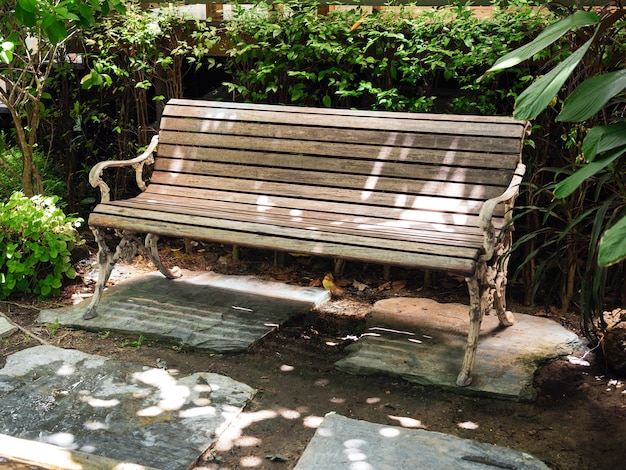 Old wooden bench