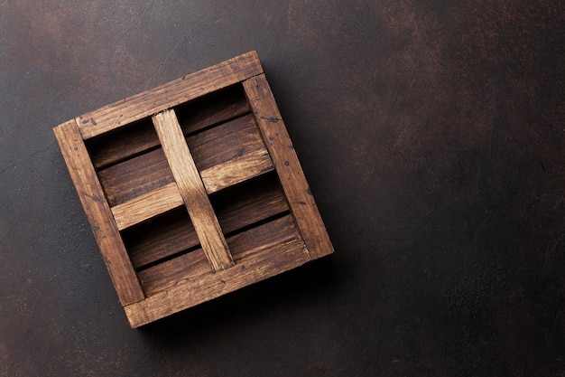 Old wooden box