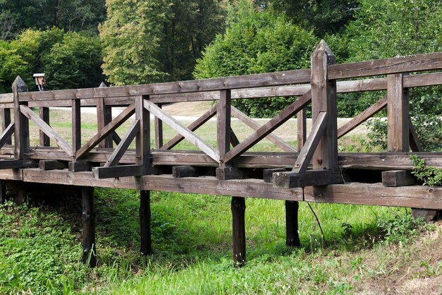 Old wooden bridge