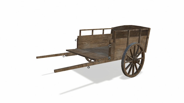 old wooden cart