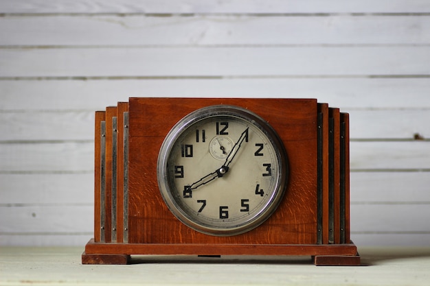 Old wooden clock