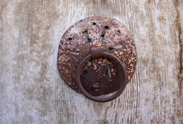 Old wooden door in the countryside