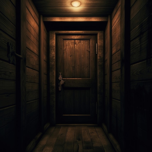 old wooden door game assets