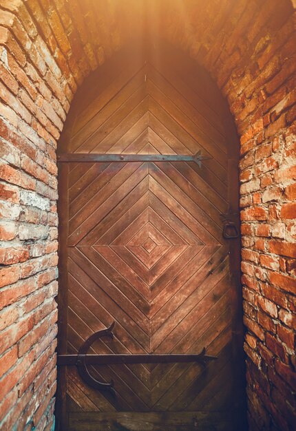 Old wooden door