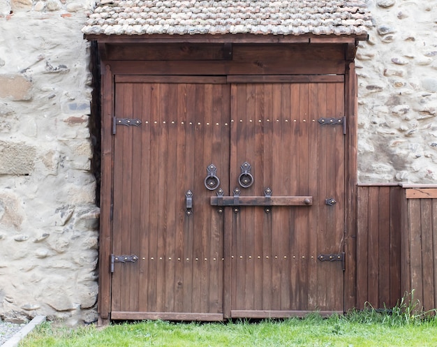 old wooden door