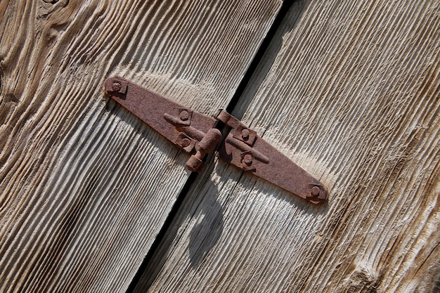 Old wooden door