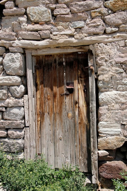 old wooden door