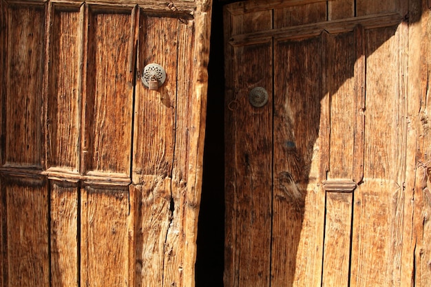 old wooden door