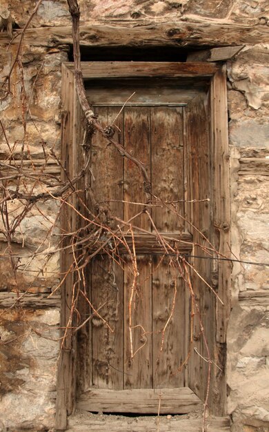 old wooden door