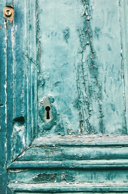 Old wooden door