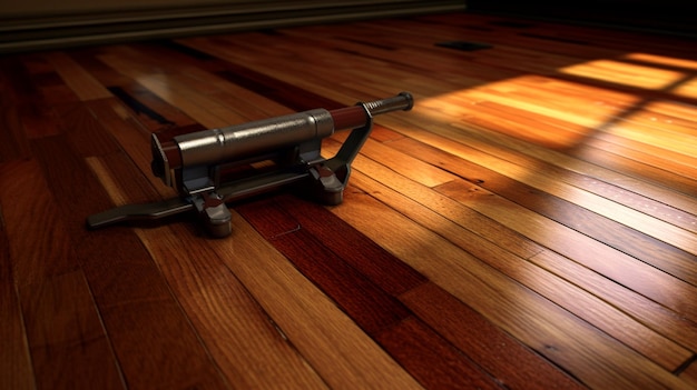 古い木製の床