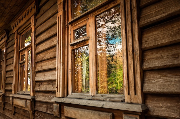 Old wooden house in the forest