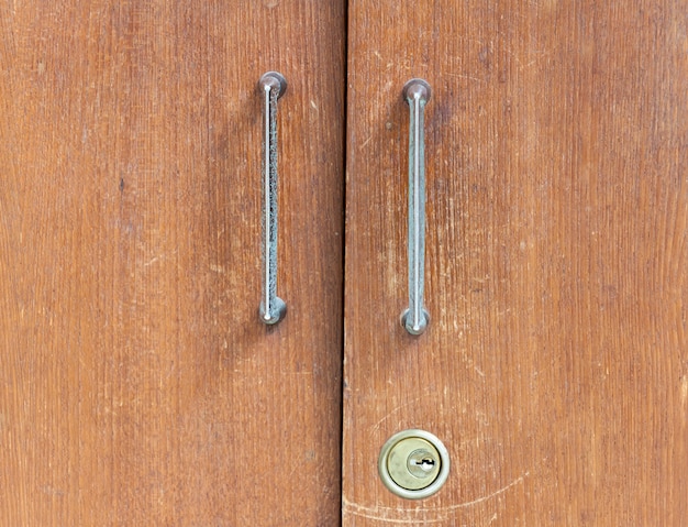 Old wooden lockers