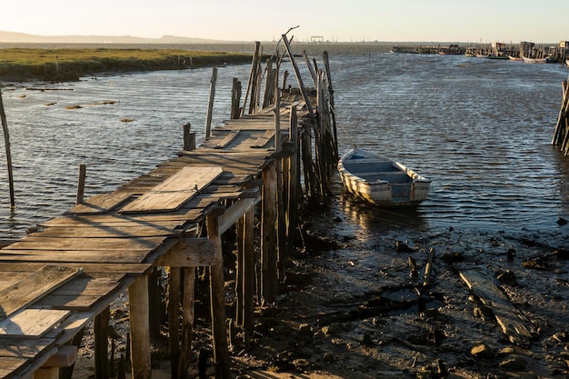 Old wooden palaphitic docks