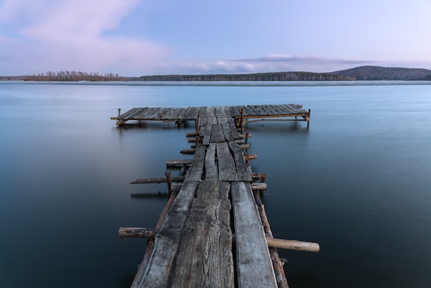 Old wooden pier