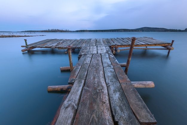 Old wooden pier