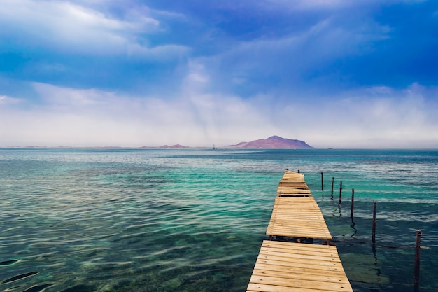 Old wooden pier