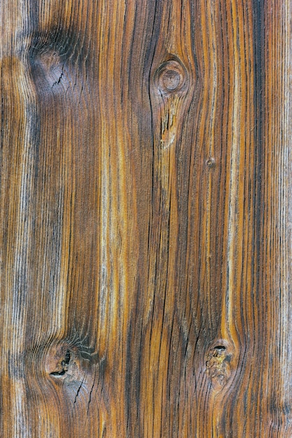 Old wooden plank surface background Vertical shot