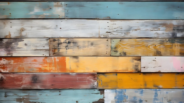 old wooden planks ai generated background