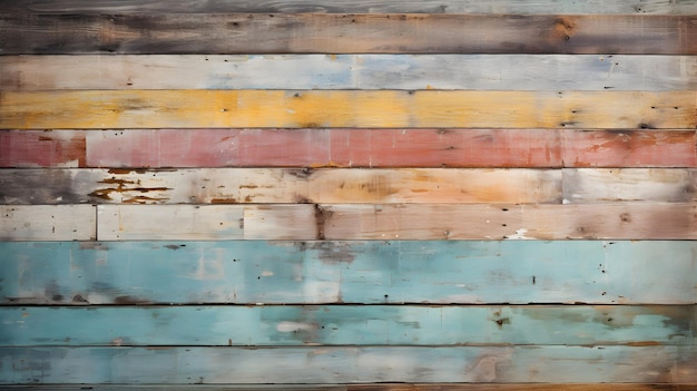 old wooden planks ai generated background