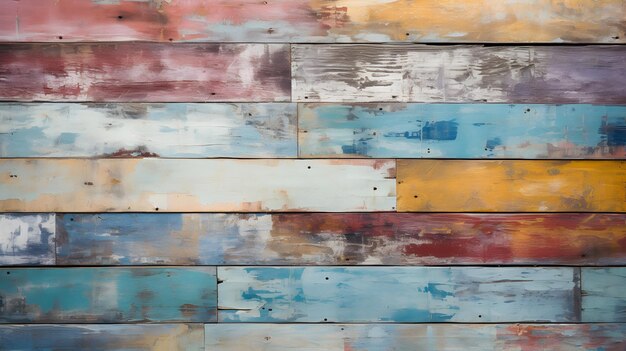 old wooden planks ai generated background