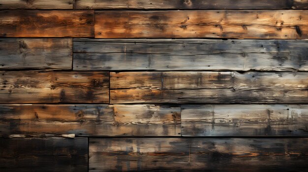 old wooden planks ai generated background