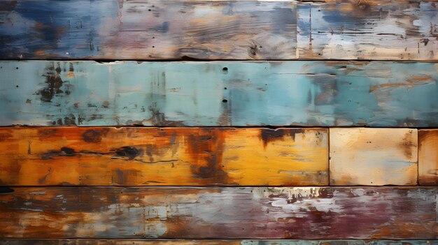 old wooden planks ai generated background