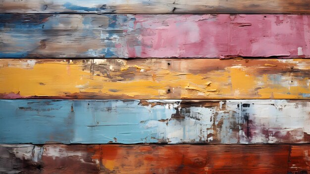 old wooden planks ai generated background
