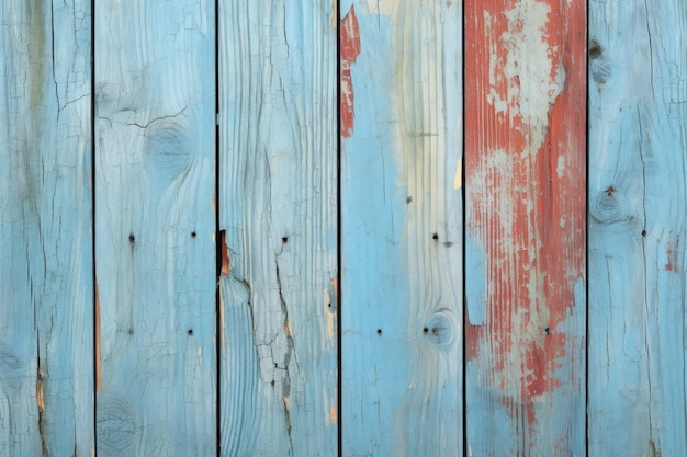 Old wooden planks with cracked paint