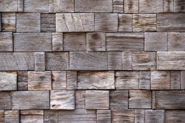 Old wooden square pattern background